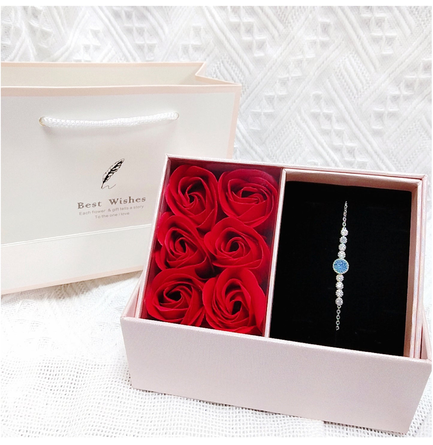 Necklace Rose Gift Box Set