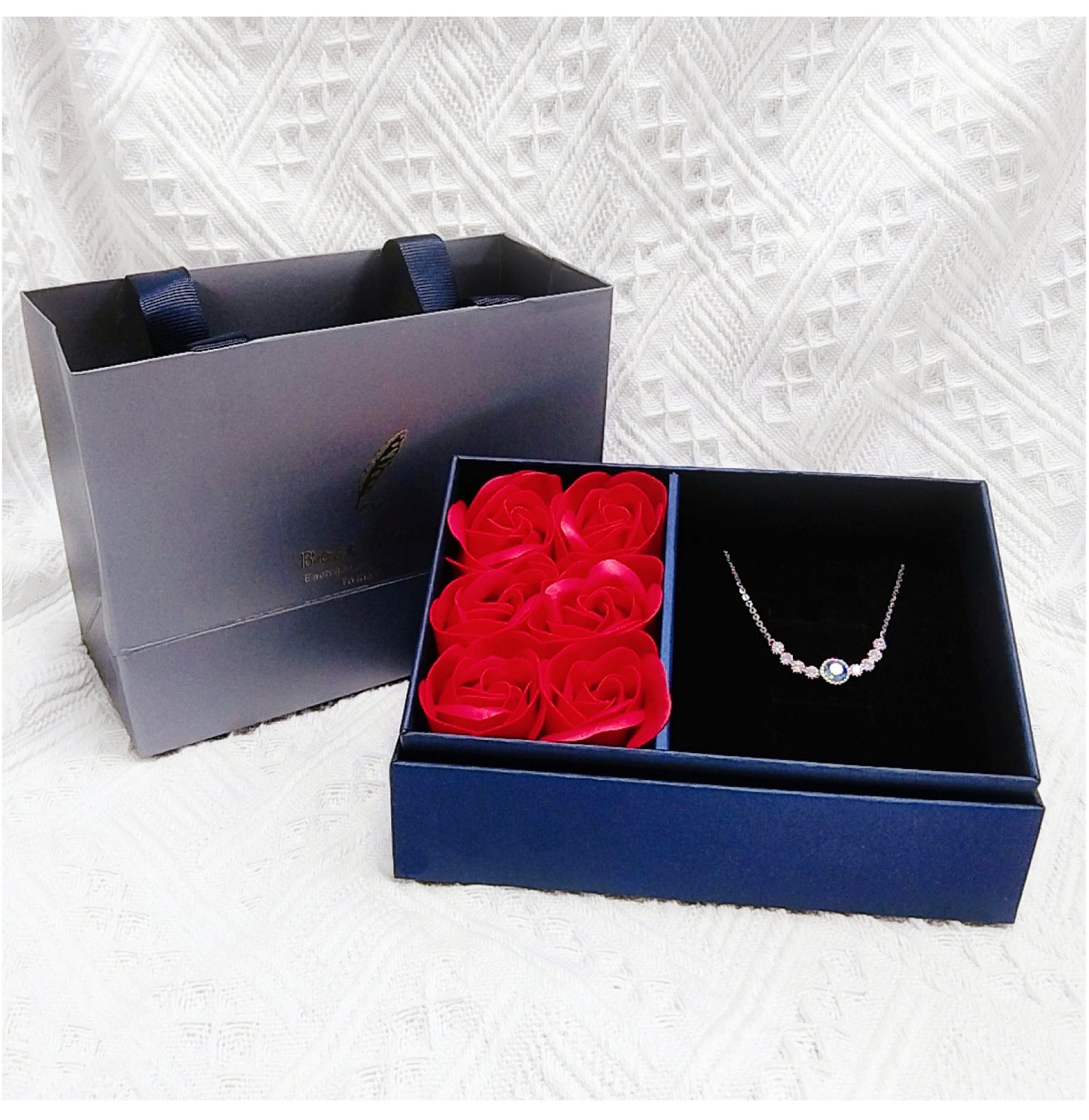 Necklace Rose Gift Box Set