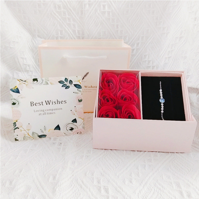 Necklace Rose Gift Box Set